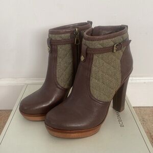 BCBGMaxAzria Heel Booties - Quilted Design